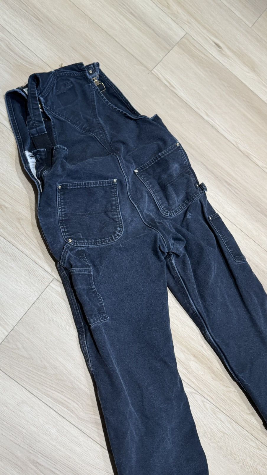 Carhartt Carharrt double knee carpenter overalls pants distressed Size US 32 / EU 48 - 20 Thumbnail