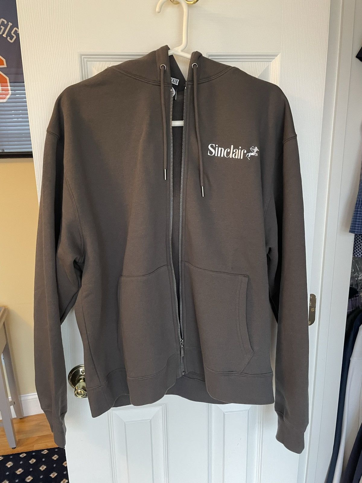 image of Sinclair Global Sincalir Zip Up Hoodie in Grey, Men's (Size Medium)