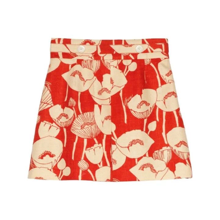 Gucci Gucci Floral Print Silk A-Line Skirt Size US 42 / EU 58 - 1 Thumbnail