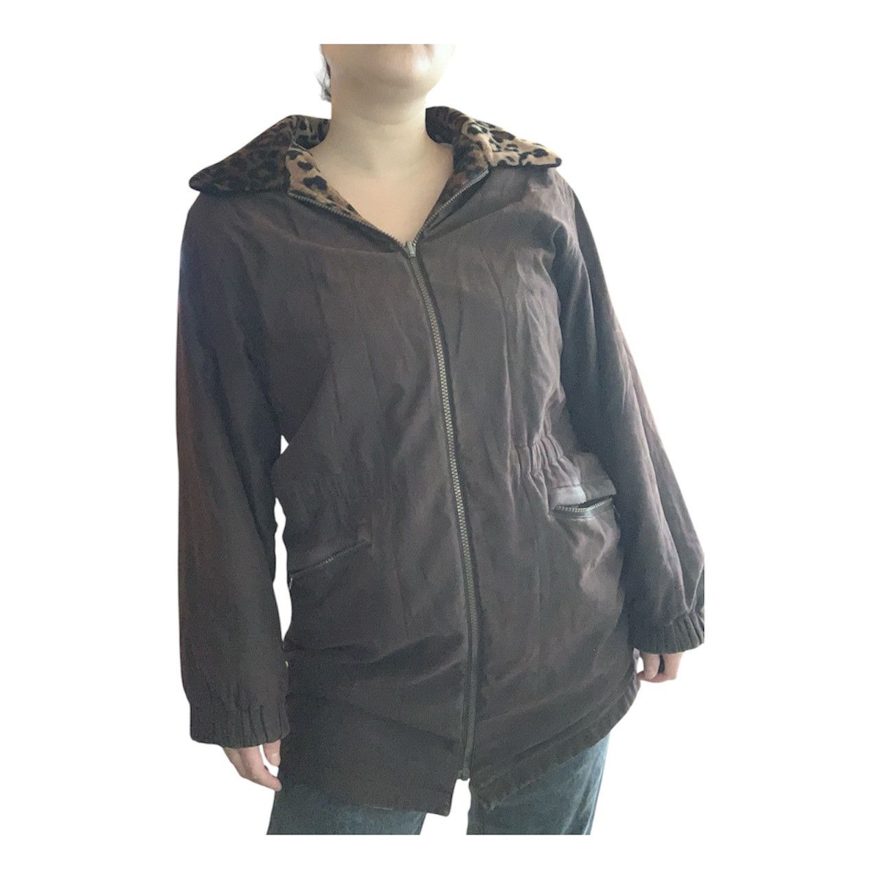 Vintage Vintage 80s Women’s Brown Reversible Winter Overcoat Size M / US 6-8 / IT 42-44 - 21 Thumbnail