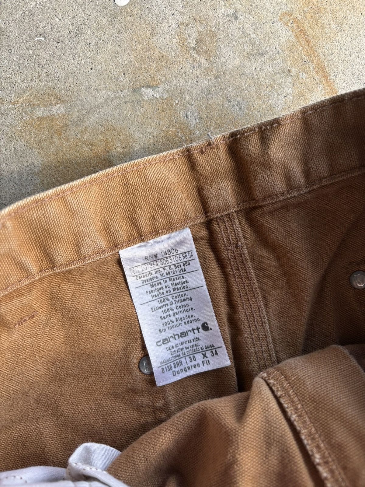 Carhartt Vintage Carhartt Tan Beige Double Knee Wide Leg Workwear Size US 36 / EU 52 - 5 Thumbnail