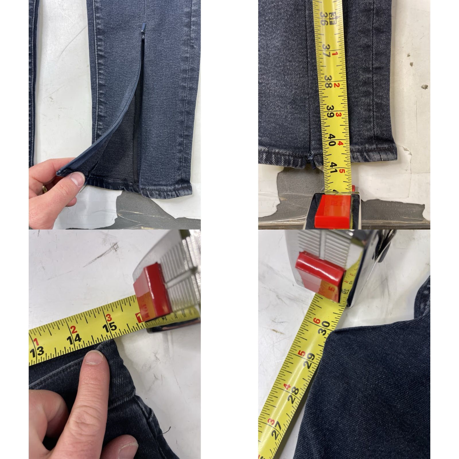 Levi's LEVI'S MADE & CRAFTED Skinny Jeans ZIPPER High Rise Blue Women's 30 Size 30" / US 8 / IT 44 - 8 Thumbnail