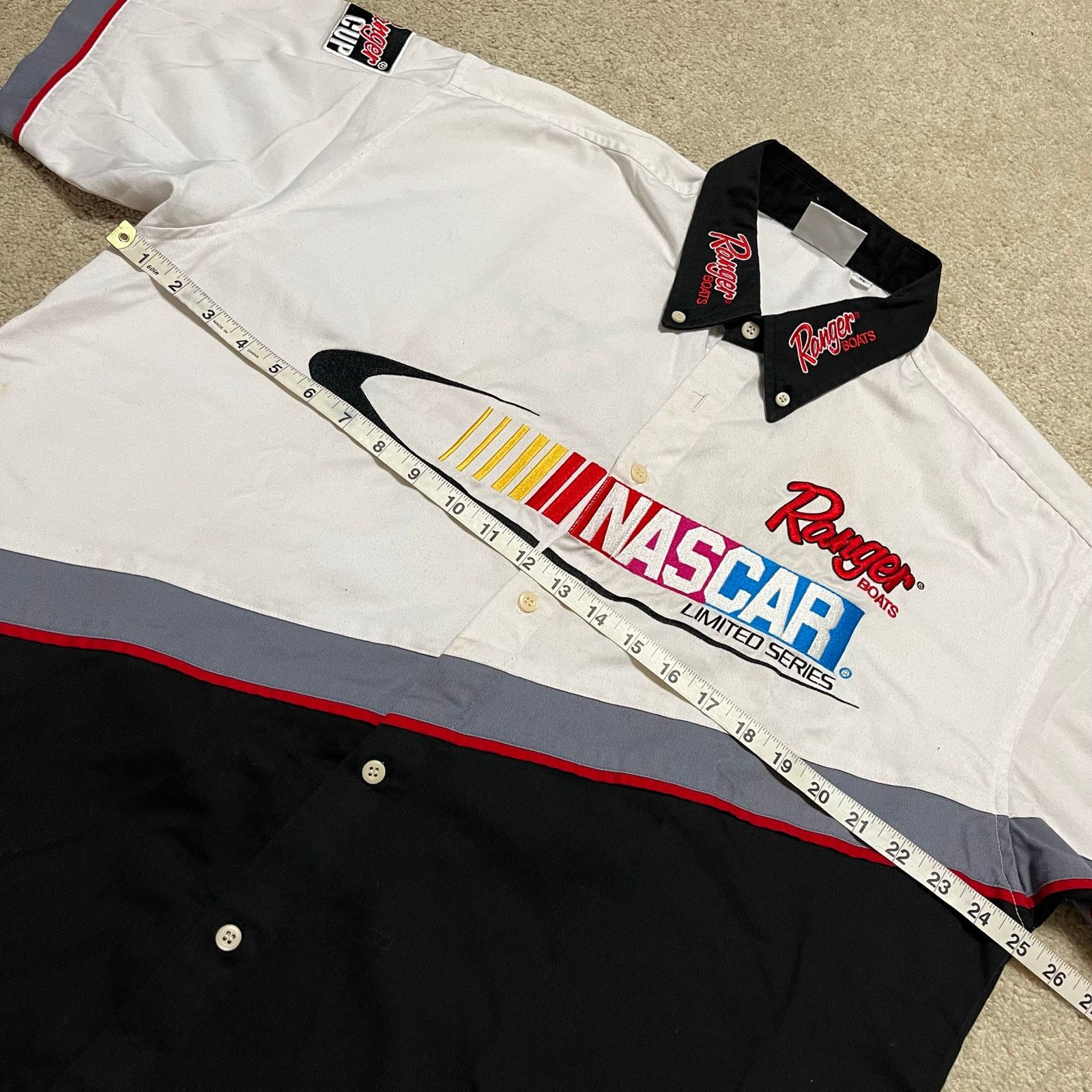NASCAR Vintage NASCAR Racing Double Sided Embroidered Polo Shirt XL Size US XL / EU 56 / 4 - 6 Thumbnail