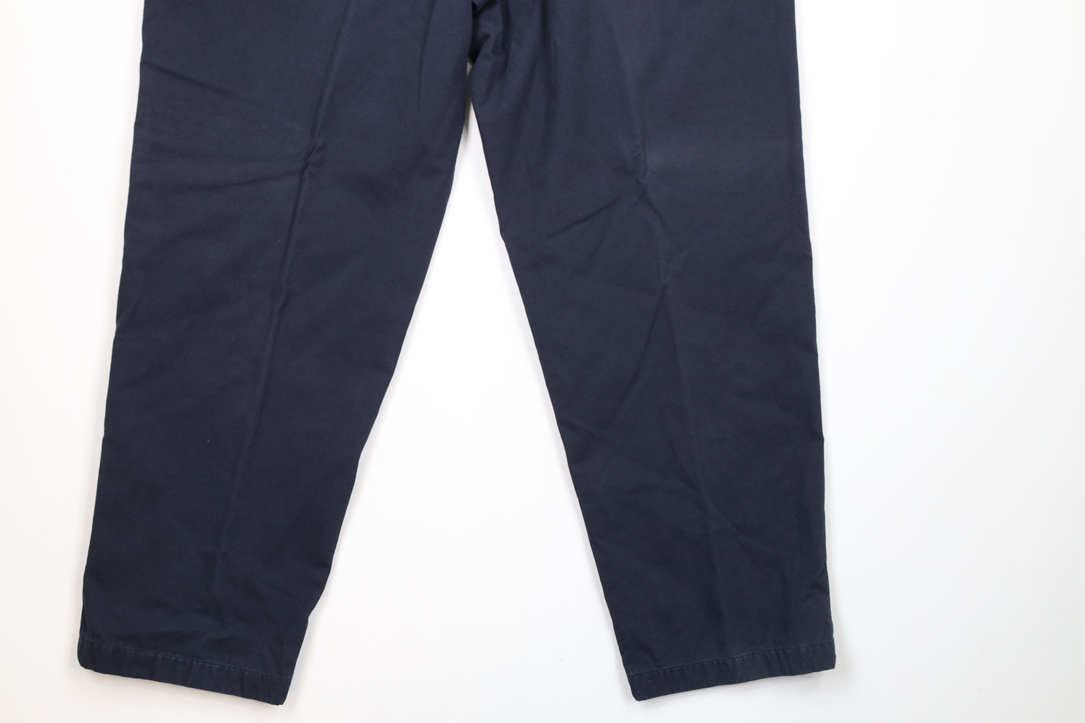 L.L. Bean × Vintage Vintage 90s LL Bean Lined Relaxed Fit Pants Navy Blue Size US 36 / EU 52 - 10 Thumbnail