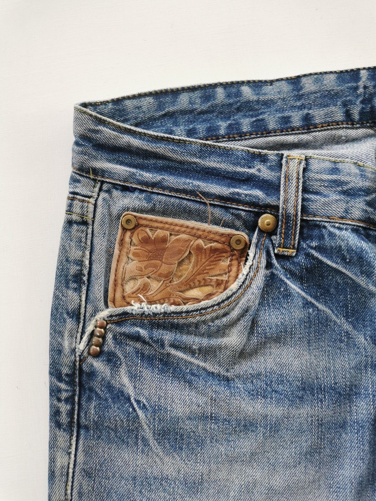 Replay Replay Distressed Denim Jeans 32/34.5 Size US 32 / EU 48 - 4 Thumbnail