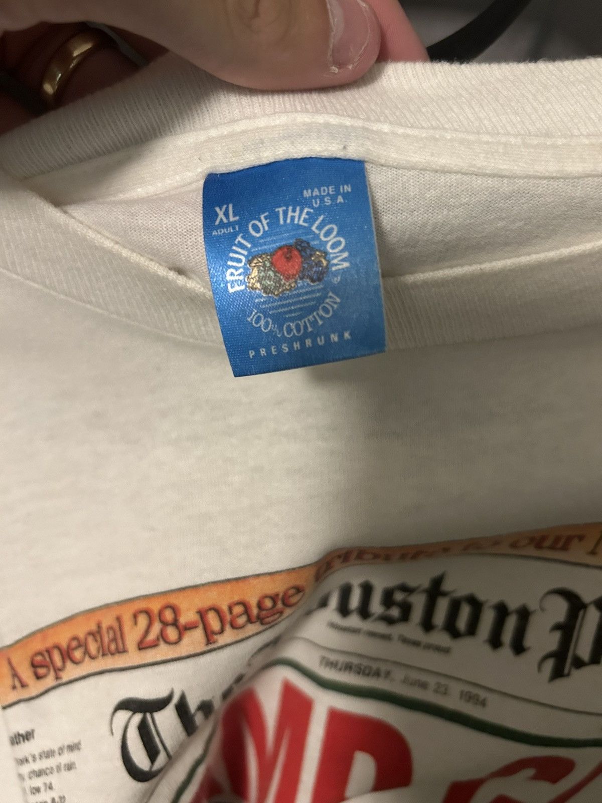 NBA × Vintage VNDS Vintage Houston Rockets Size US XL / EU 56 / 4 - 2 Thumbnail
