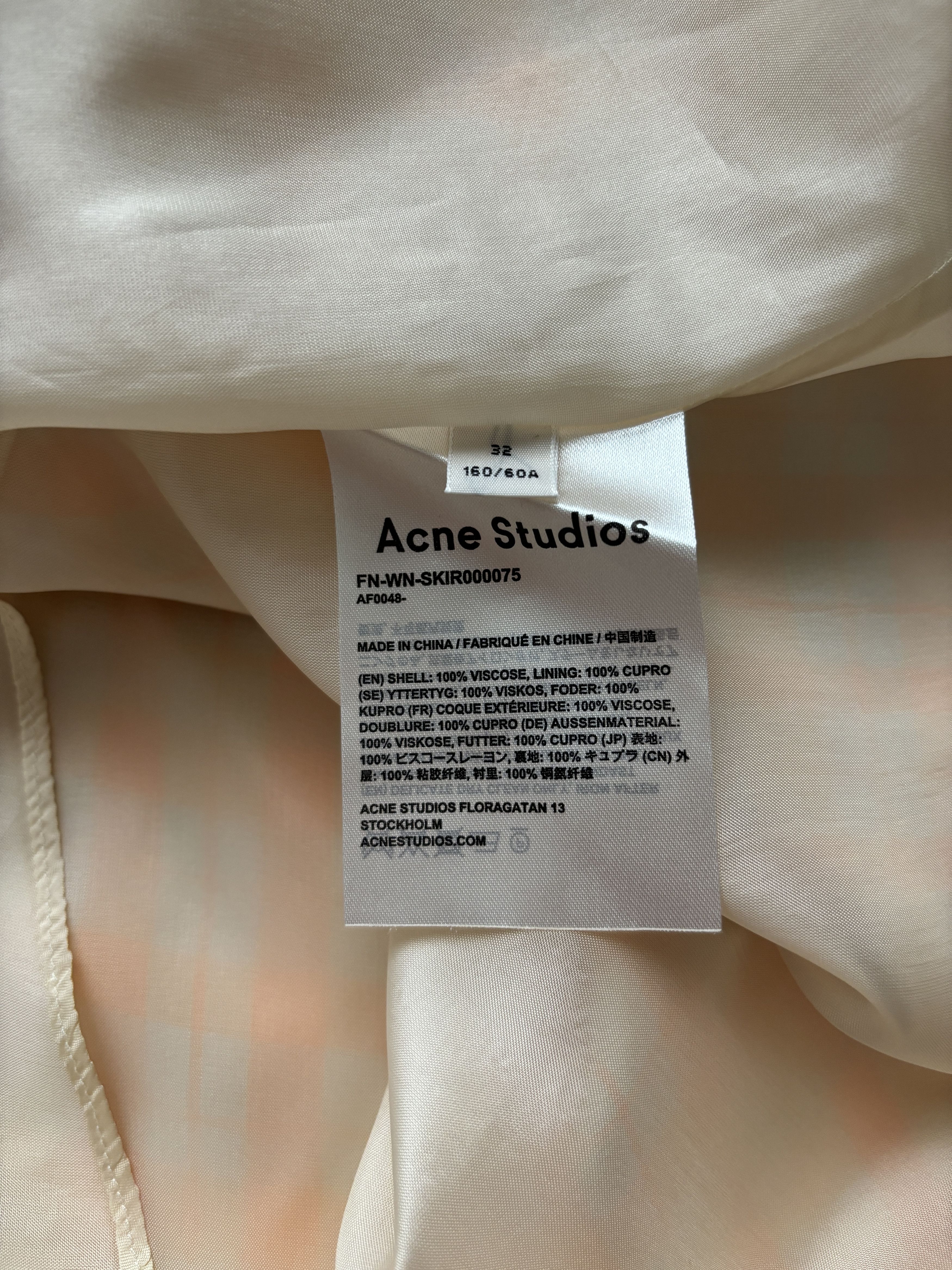 Acne Studios ⚡️QUICK SALE⚡️Acne Studios Orange Checked A-Line Skirt Size 25" / US 0 / IT 36 - 4 Thumbnail
