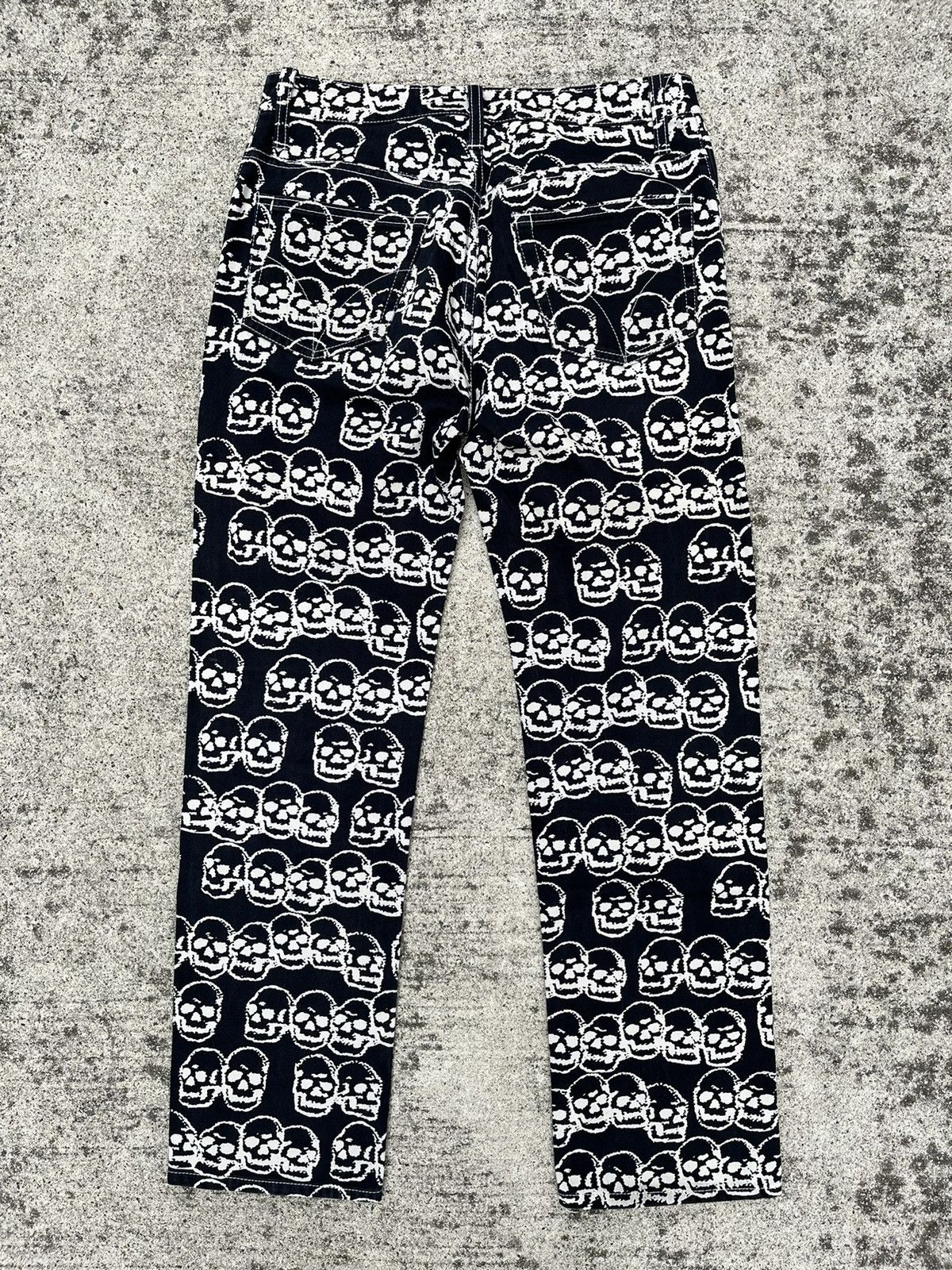 Hysteric Glamour Hysteric Glomour Skull Pile Pants archive y2k Size US 29 - 2 Thumbnail
