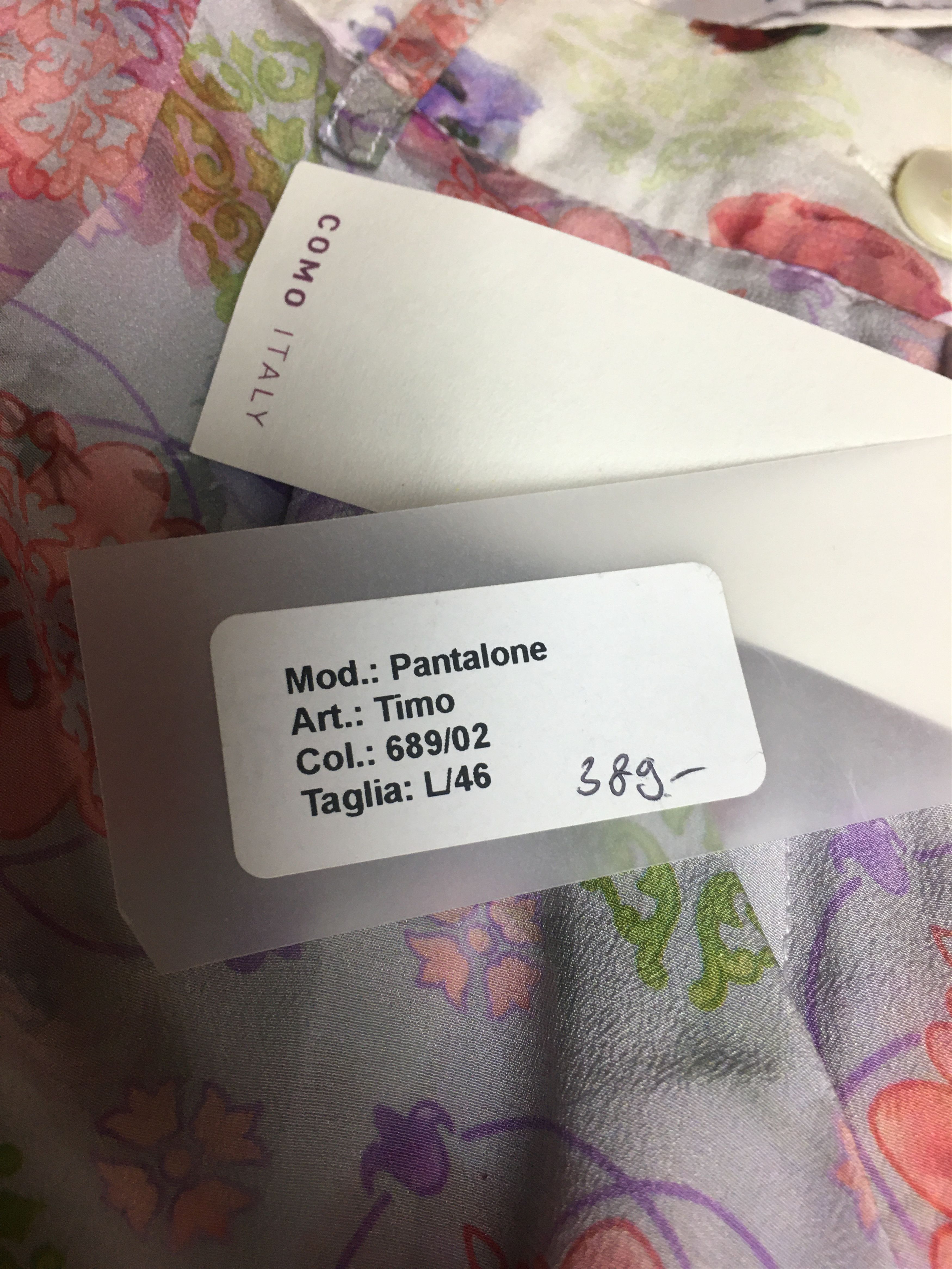 Other Artist Fortune New Silk 3/4 Palas Trousers Pants L /IT 46 Size 32" / US 10 / IT 46 - 9 Thumbnail