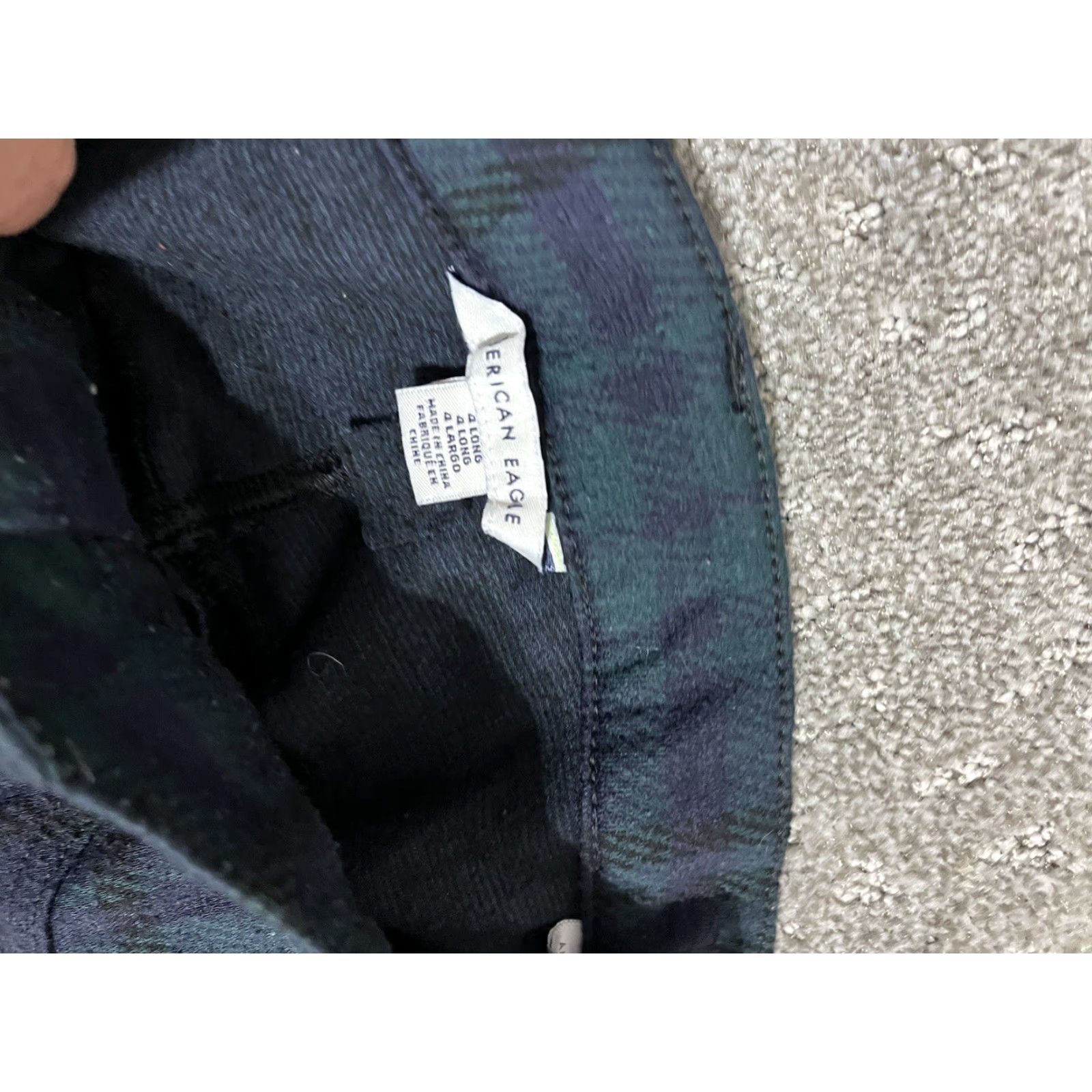 American Eagle Outfitters American Eagle Outfitters Womens Pant Size 4L Soft Polyester Comfort Green Plaid Size 27" / US 4 / IT 40 - 5 Thumbnail