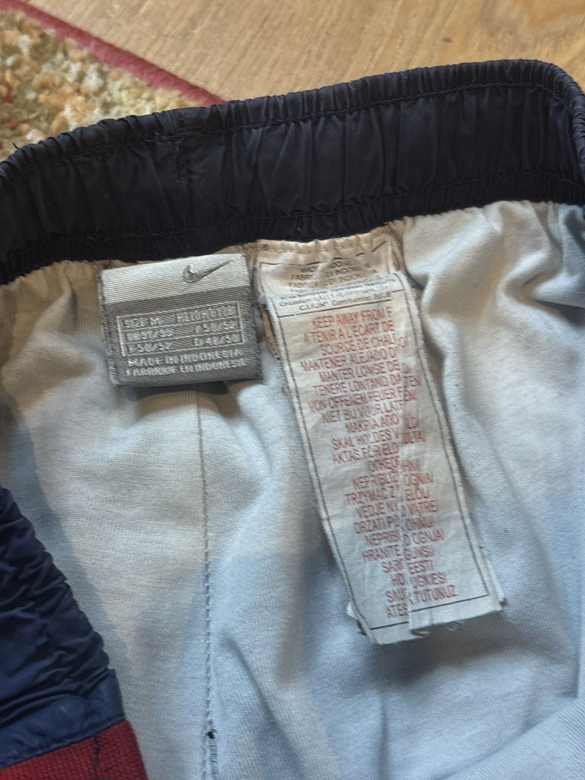 Nike 00s Nike Vintage Retro Oversized Track Pants Swoosh Logo Size US 33 - 7 Thumbnail