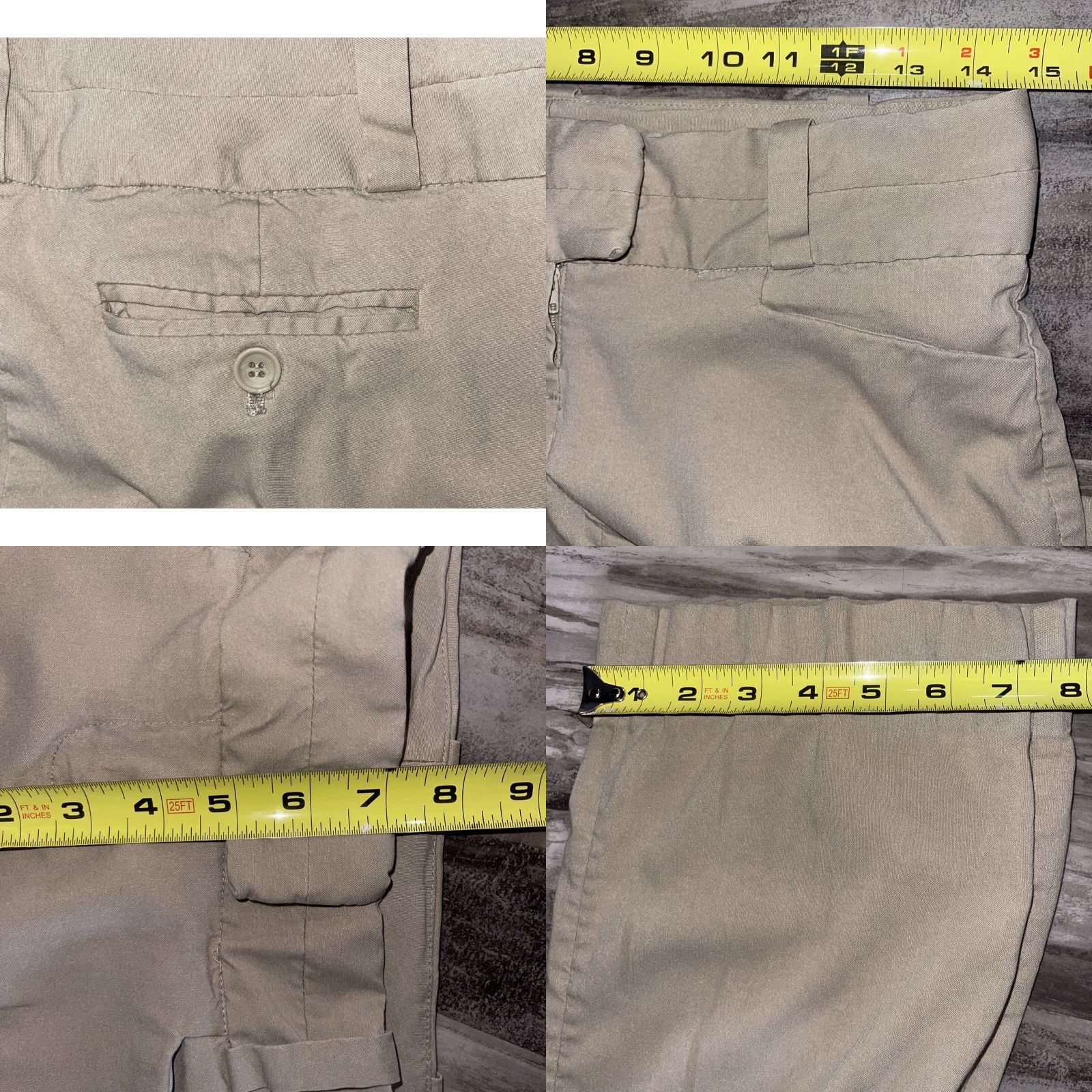 Vintage The Limited Dress Pants 4R Tan Khaki Bootcut Women’s Regular Size 4 29 Inseam Flat Front Stretch City 90s Preppy" Size 27" / US 4 / IT 40 - 9 Thumbnail
