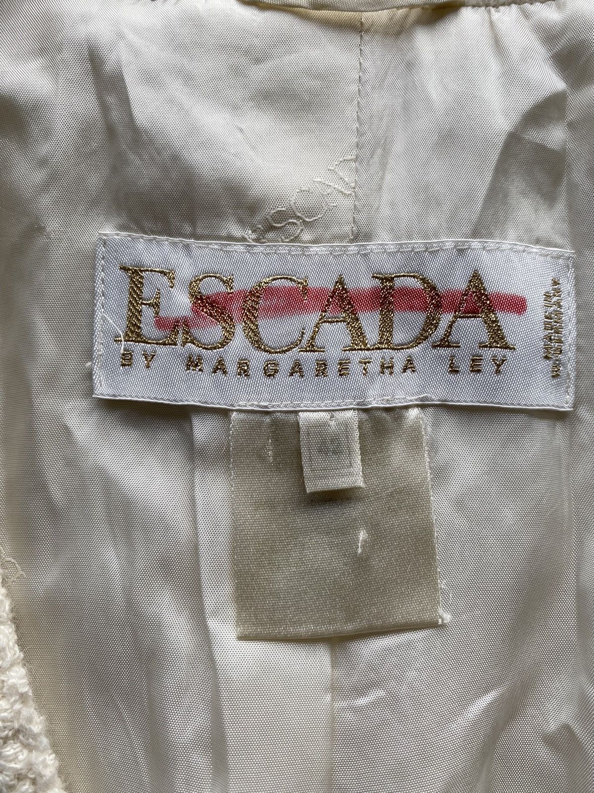 Escada Rare Escada by Margaretha Ley Schurwolle Alpaka Wool Blazer Size M / US 6-8 / IT 42-44 - 6 Thumbnail