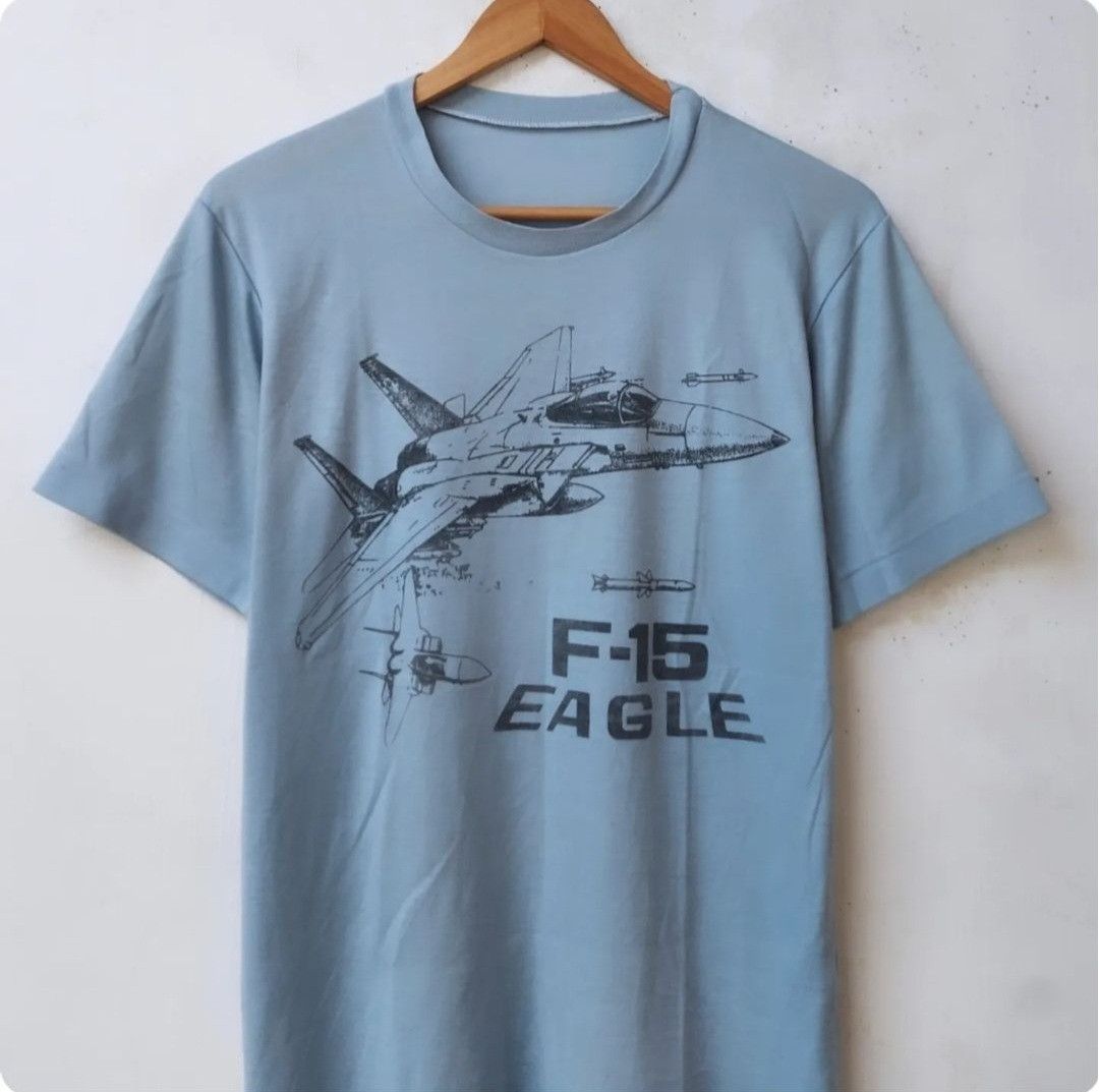 Vintage Vtg 90s F-15 Eagle Yokota AB Friendahip Festival Size US S / EU 44-46 / 1 - 3 Thumbnail