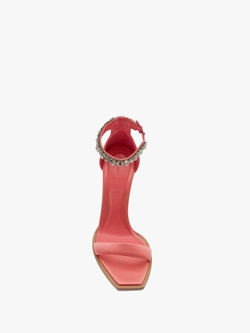 Alexander McQueen o1y0225 Sandals in Salmon Pink Size US 7 / IT 37 - 4 Thumbnail