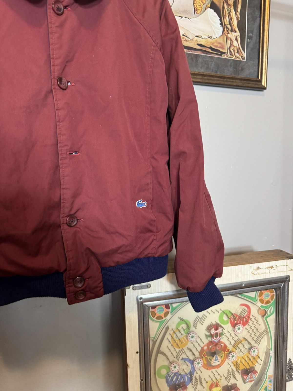 Lacoste × Vintage Vintage Lacoste Reversible Bomber Jacket Size US L / EU 52-54 / 3 - 5 Thumbnail