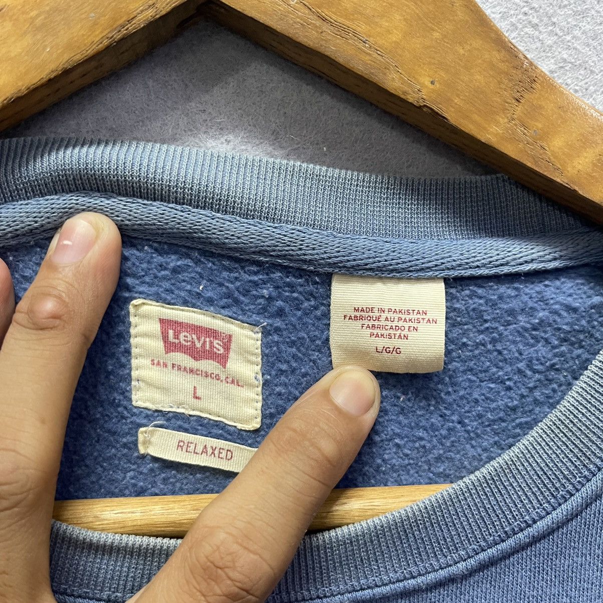 Levi's Levi’s Logo Sweatshirt – 2000s Era Blue Relaxed Fit Pullover Size US L / EU 52-54 / 3 - 8 Thumbnail