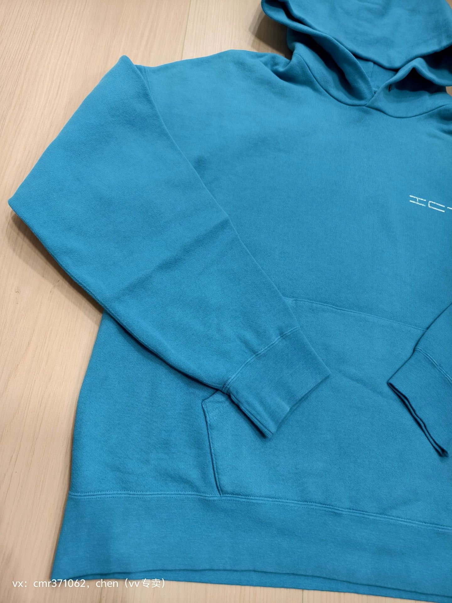 Visvim VISVIM 24 ICT JUMBO SB P.O. DMGD Blue4 Knit Hoodie Size US XL / EU 56 / 4 - 3 Thumbnail