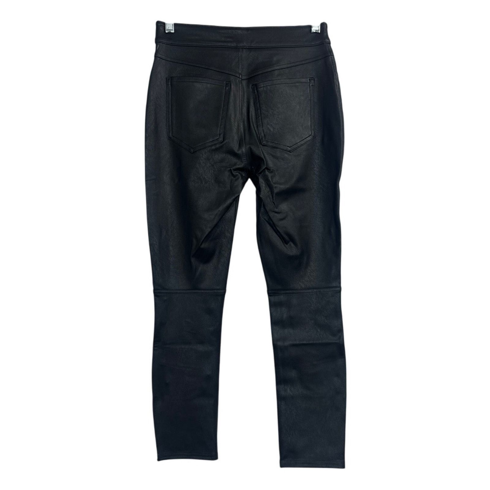 Spanx NWT Spanx II Ankle Skinny Luxe Black Faux Leather Pant Size 27" / US 4 / IT 40 - 10 Thumbnail
