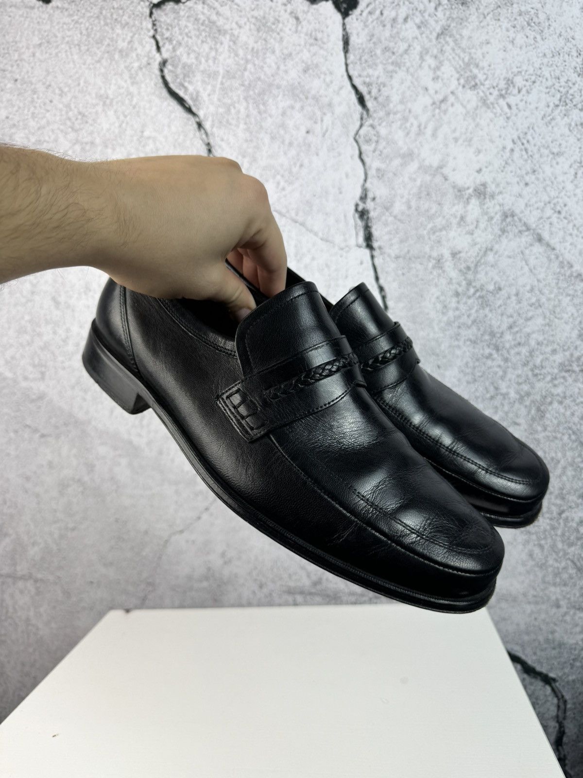 Leather Vintage Luxury Leather Casual Loafers Hype Rare Y2k Size US 11 / EU 44 - 1 Thumbnail