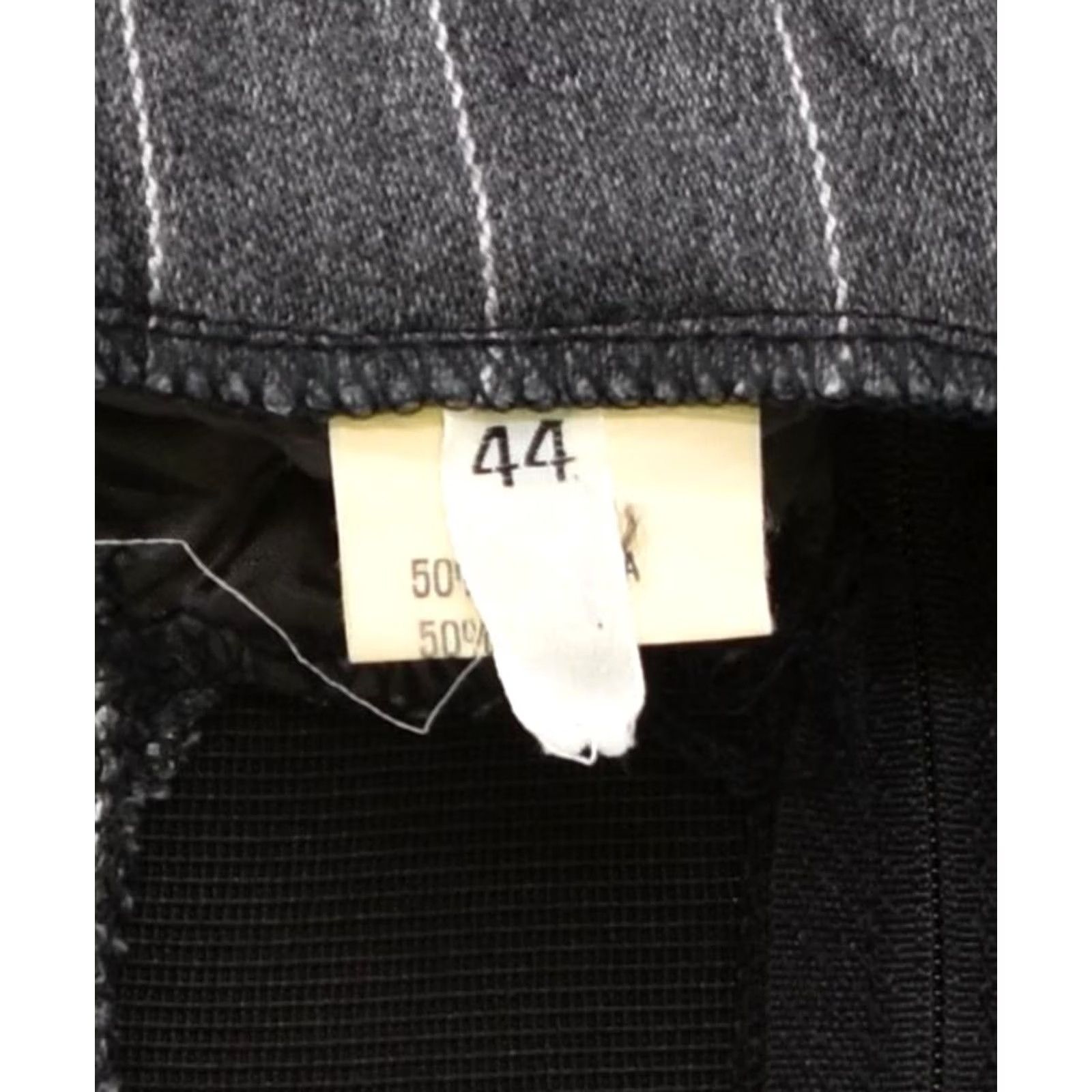 Vintage VINTAGE Womens Pencil Skirt IT 44 Medium W30 Grey Striped Viscose Size 30" / US 8 / IT 44 - 3 Thumbnail