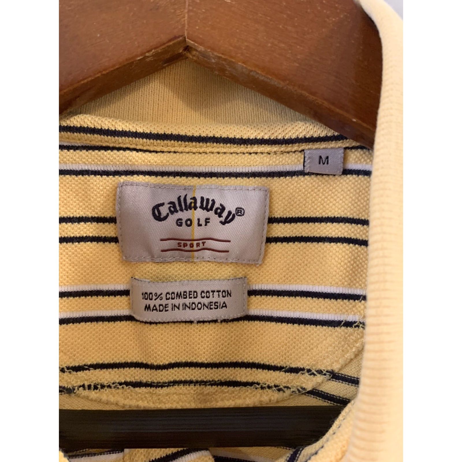 Callaway VINTAGE Callaway Polo Shirt Mens M Yellow Short Sleeve Golf Logo Classic 90s Theme Size US M / EU 48-50 / 2 - 2 Thumbnail