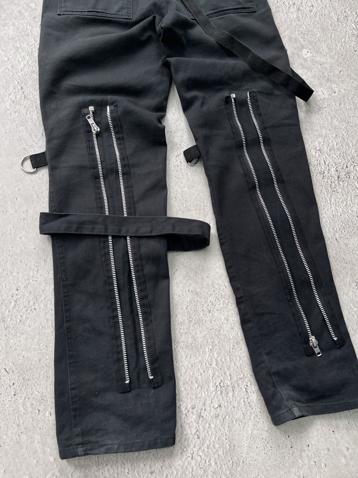 KMRii × Le Grande Bleu (L.G.B.) × Tripp NYC 2000s TRIPP NYC PANTS GOTHIC DENIM BONDAGE Size US 32 / EU 48 - 10 Thumbnail