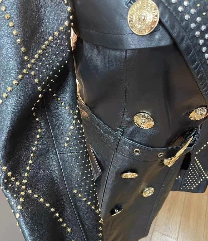 Versace Versace Co-branded leather jacket Size XS / US 0-2 / IT 36-38 - 3 Thumbnail