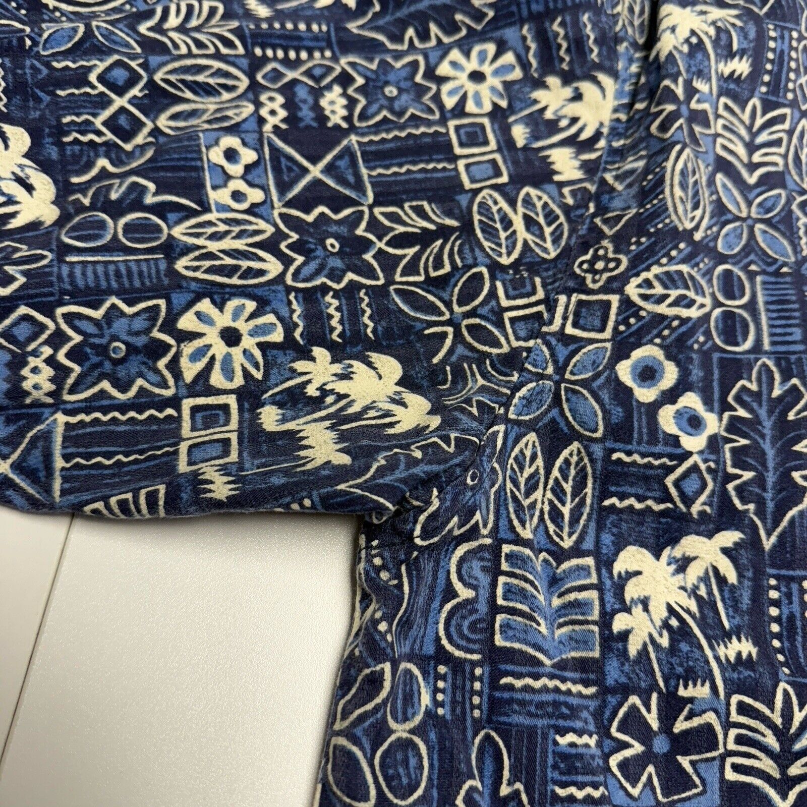 Ocean Pacific Ocean Pacific Button Up Shirt Mens Floral Hawaiian OP Blue Size US L / EU 52-54 / 3 - 4 Thumbnail