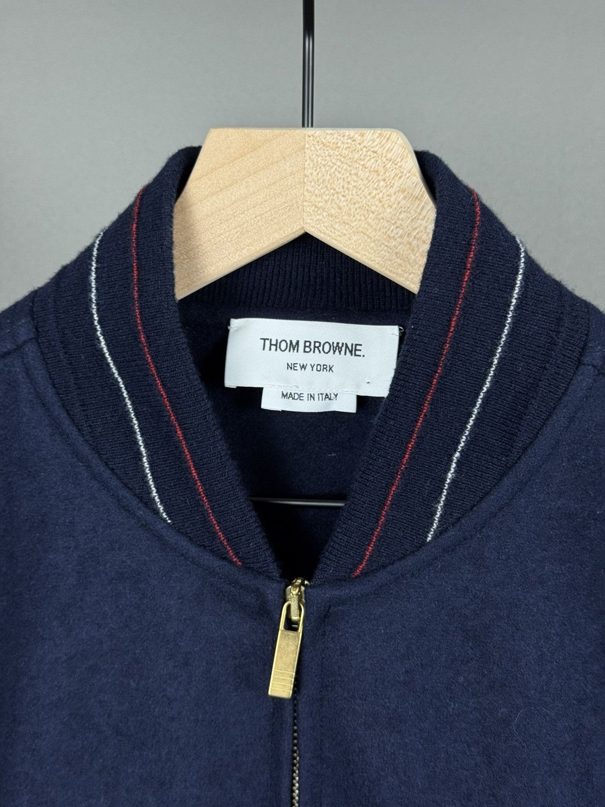 Thom Browne Amazing Thom Browne Wool Bomber Jacket Size 0 Size US S / EU 44-46 / 1 - 3 Thumbnail