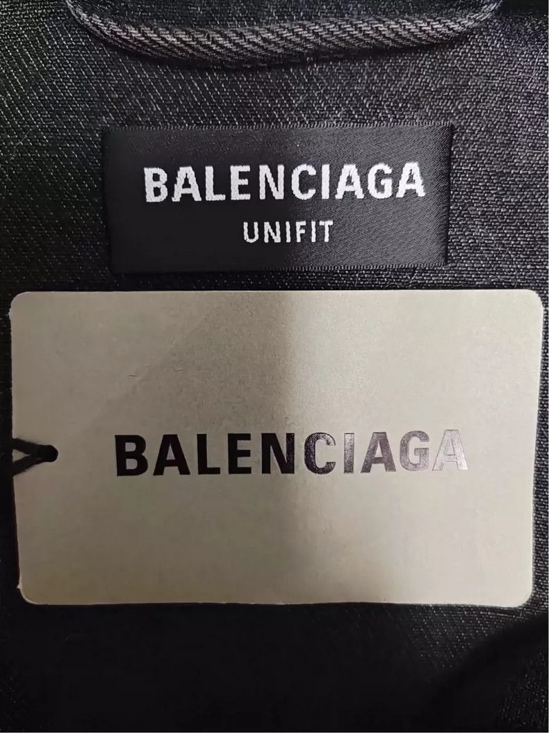 Balenciaga Balenciaga Painted Graffiti Double B Luminous Denim Jacket Size US XS / EU 42 / 0 - 4 Thumbnail