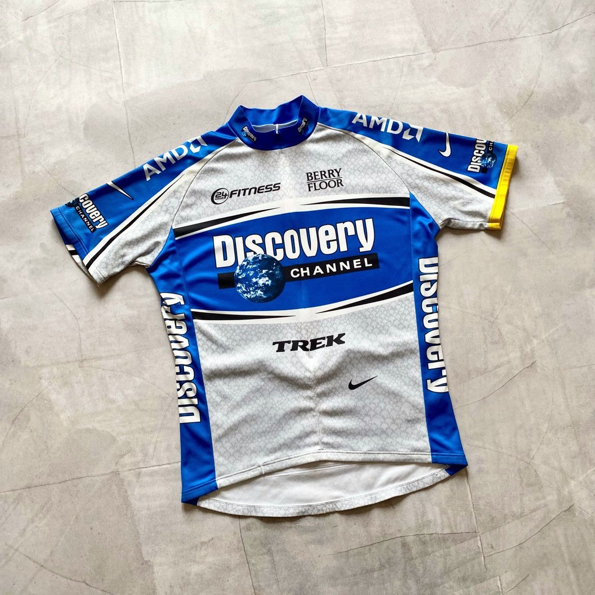 Vintage 90s Nike Discovery Channel Trek Cycling Bike Velo Jersey Y2K Size US L / EU 52-54 / 3 - 1 Thumbnail