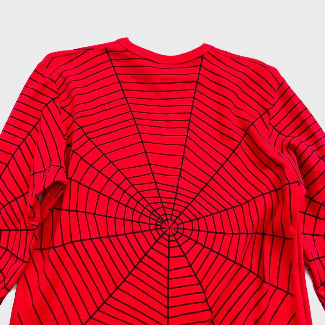 Marvel Comics Spiderman 90s AOP Vtg Marvel Comics Tultex L/S USA T-Shirt Size US XL / EU 56 / 4 - 4 Thumbnail