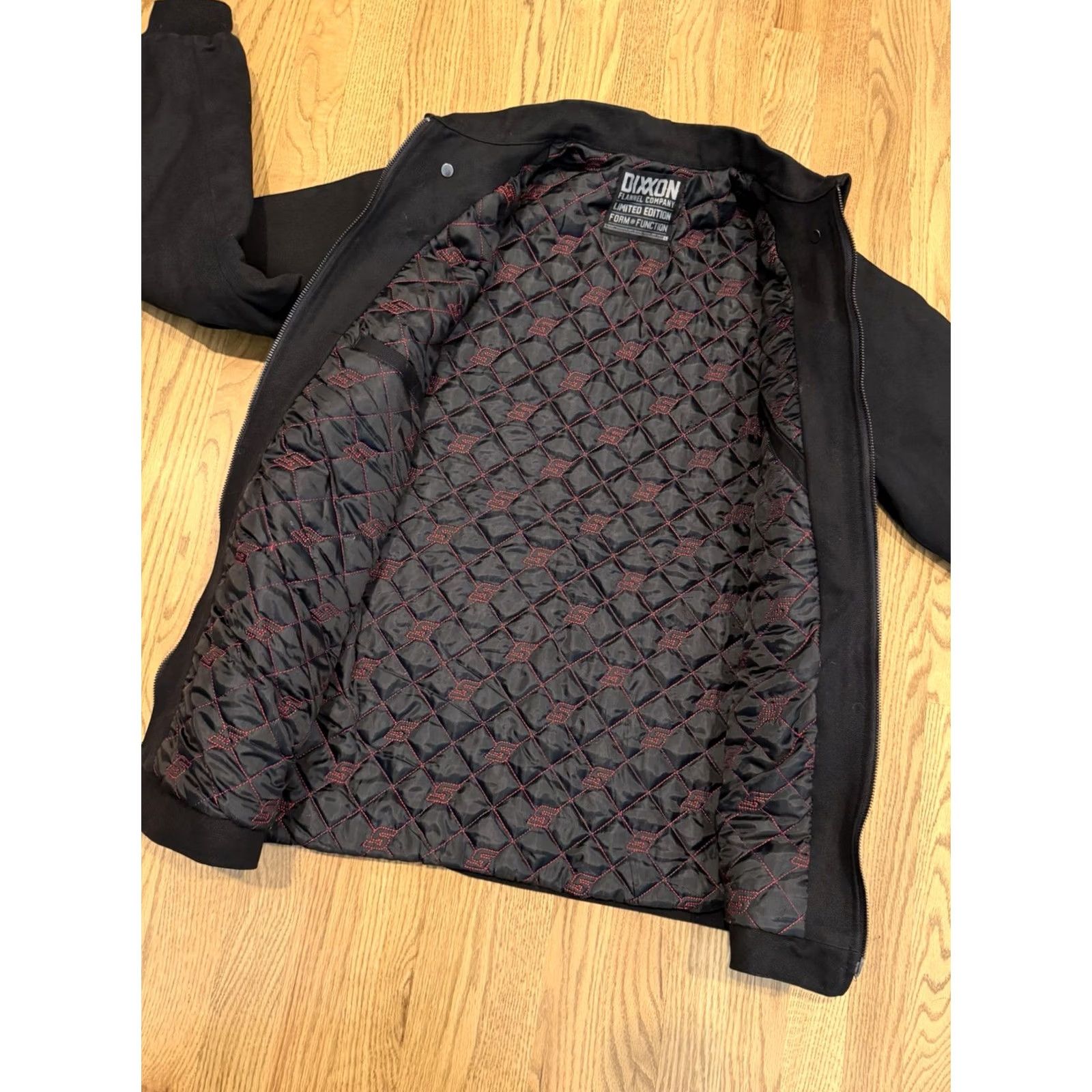 Vintage Dixxon Zip-Up Jacket Mens Large Quilt Lined Canvas Limited Edition Zip Pockets Embroidered Logo Black Canvas Work Jacket Hooded? Size US L / EU 52-54 / 3 - 2 Thumbnail
