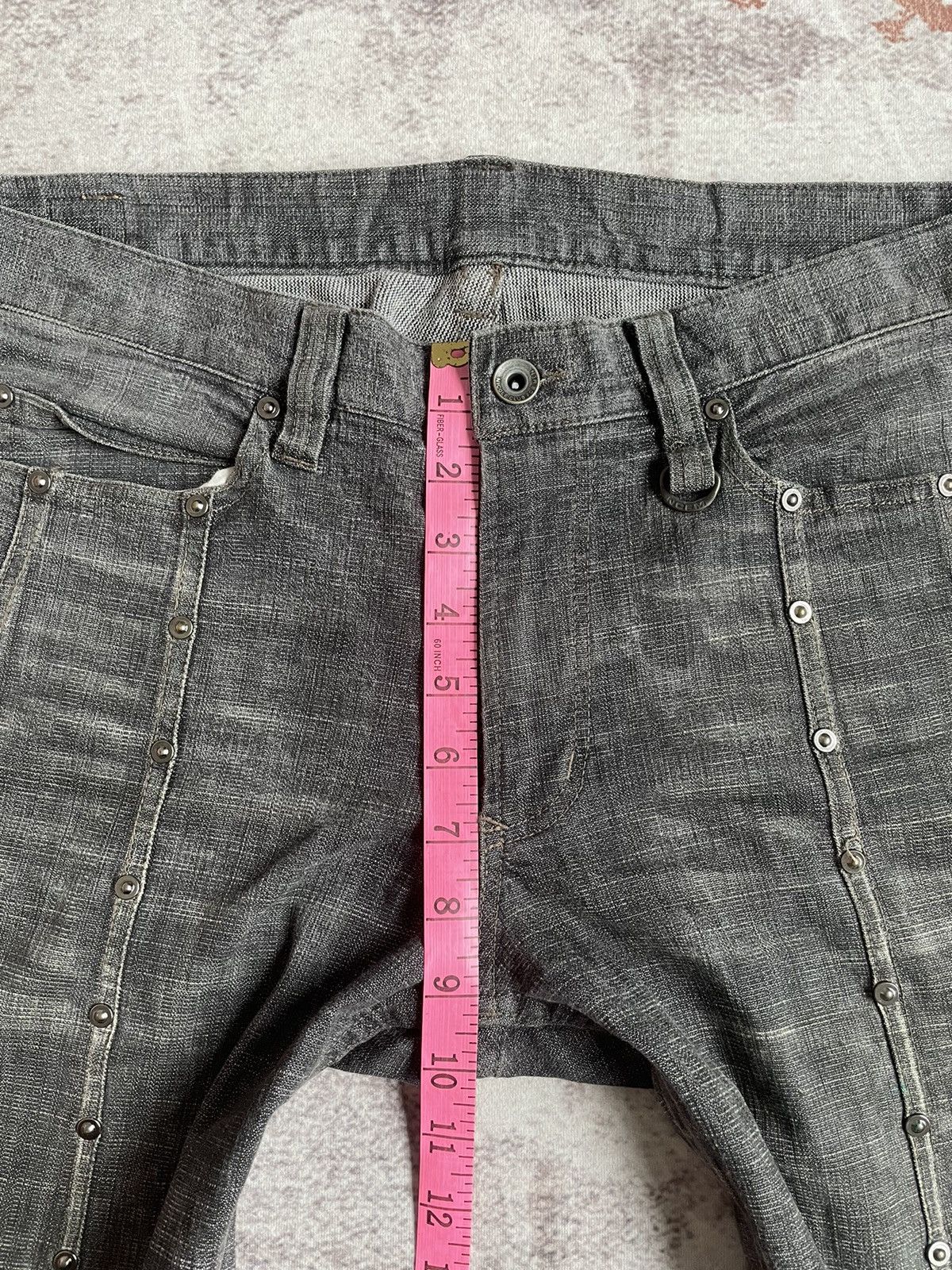 Nicole Club Vintage Y2K NCFM Studded Denim Pants Size US 33 - 17 Thumbnail