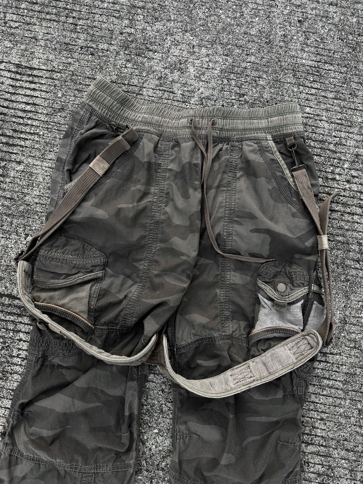 GOA GOA Suspender Camo Parachute Cargo Pants Size US 32 / EU 48 - 2 Thumbnail