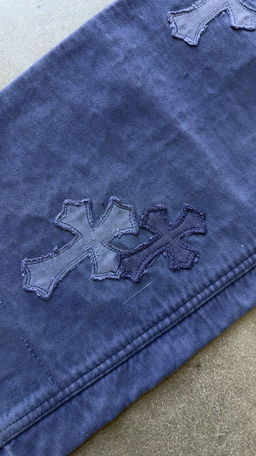 Chrome Hearts RARE!ChromeHearts Blue Cross Patch Vintage French Work Pants Size US 36 / EU 52 - 5 Thumbnail
