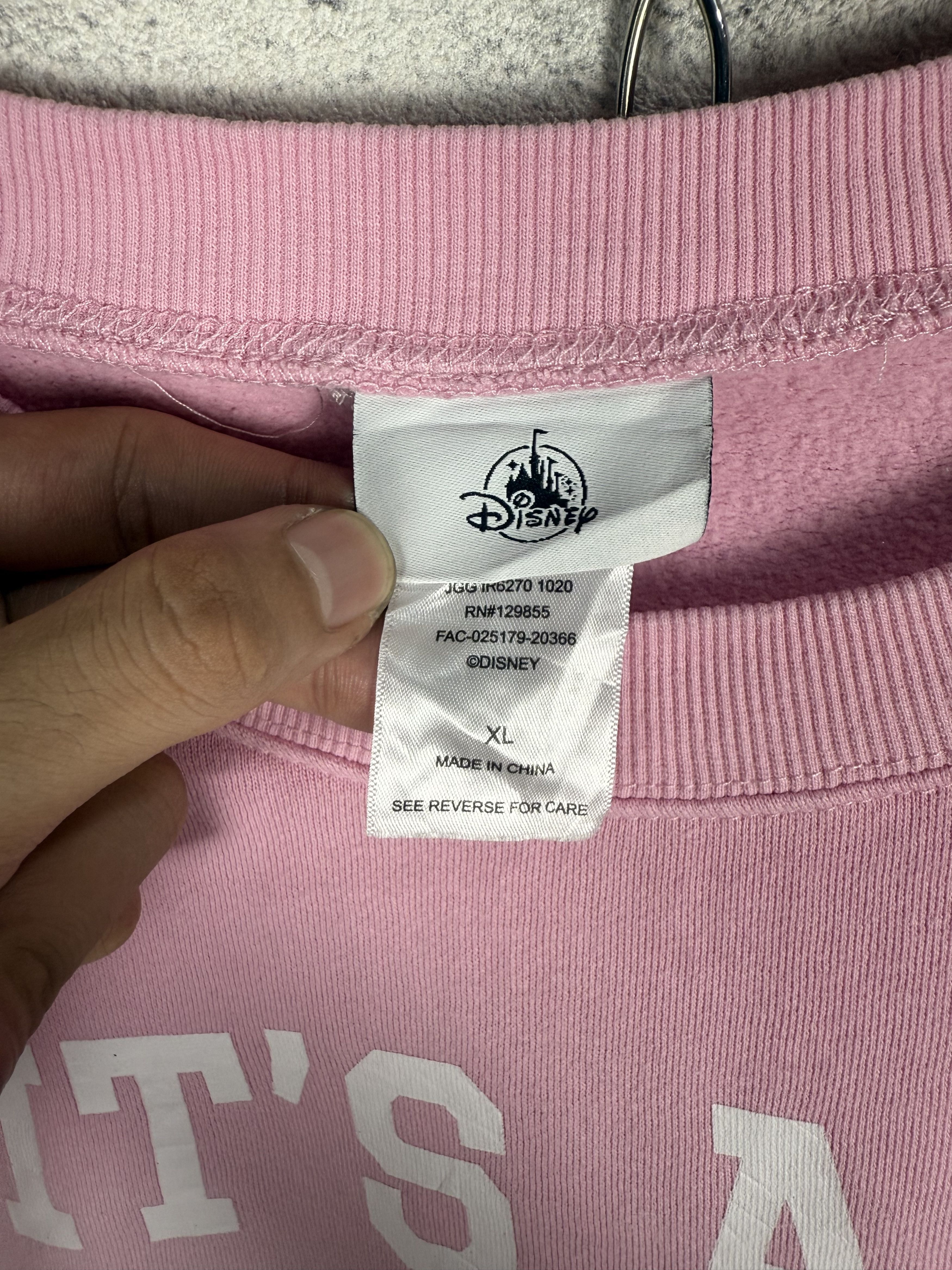 Disney Disney Pink Gradient Sweatshirt Crewneck Size US XL / EU 56 / 4 - 4 Thumbnail