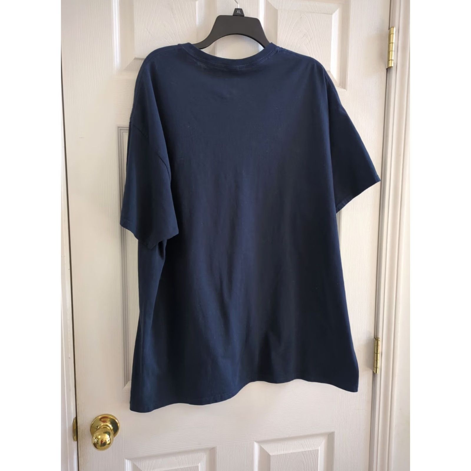 Vintage John Wayne Enterprises Blue Gun Control Graphic T Shirt Mens 2XL Short Sleeve Regular Blue Size US XXL / EU 58 / 5 - 4 Thumbnail