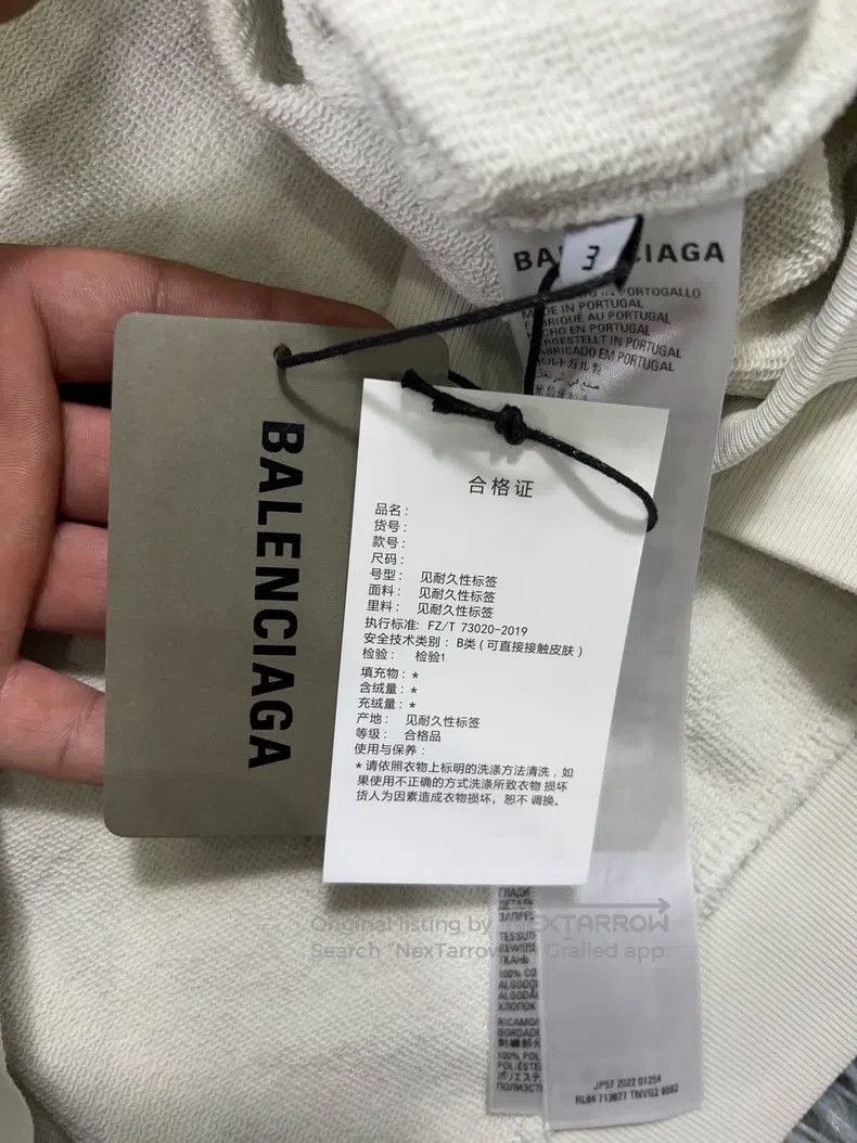 Balenciaga Balenciaga Tape Wave Sweatshirt, Size 3 Size US L / EU 52-54 / 3 - 3 Thumbnail