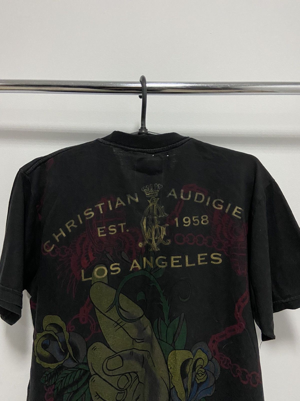 Christian Audigier × Ed Hardy × Vintage Christian audigier Ed hardy big logo t shirt tattoo vintage Size US L / EU 52-54 / 3 - 3 Thumbnail
