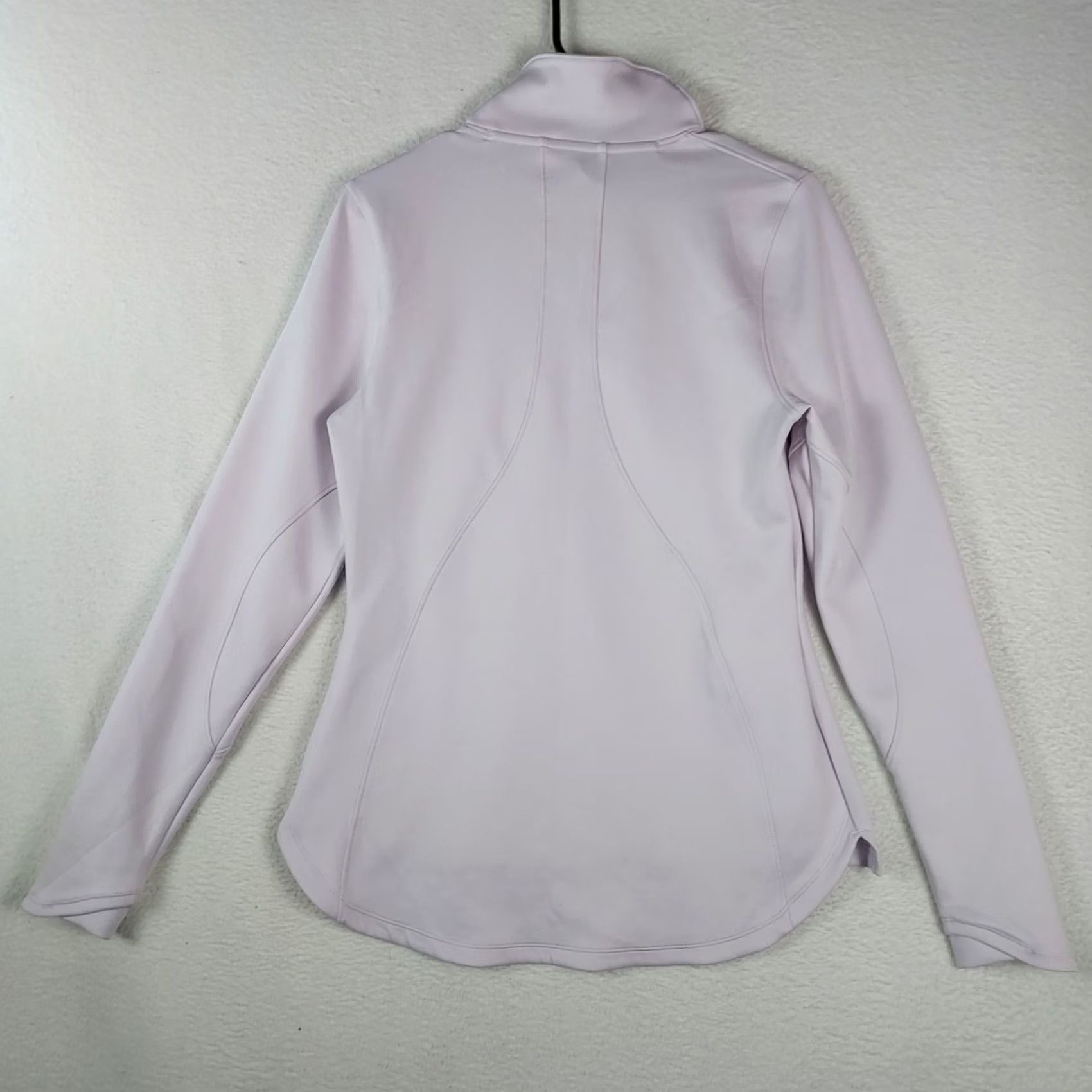 Under Armour Under Armour ColdGear Mock Neck Pullover Womens Medium Fitted Top Purple Long Sleeve Slim Activewear Running Jogging Winter Fall Spring Size M / US 6-8 / IT 42-44 - 2 Thumbnail