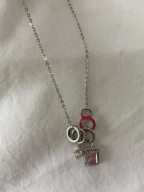 Jewelry Multiple Circle Coloured Pendant Necklace Size ONE SIZE - 2 Thumbnail