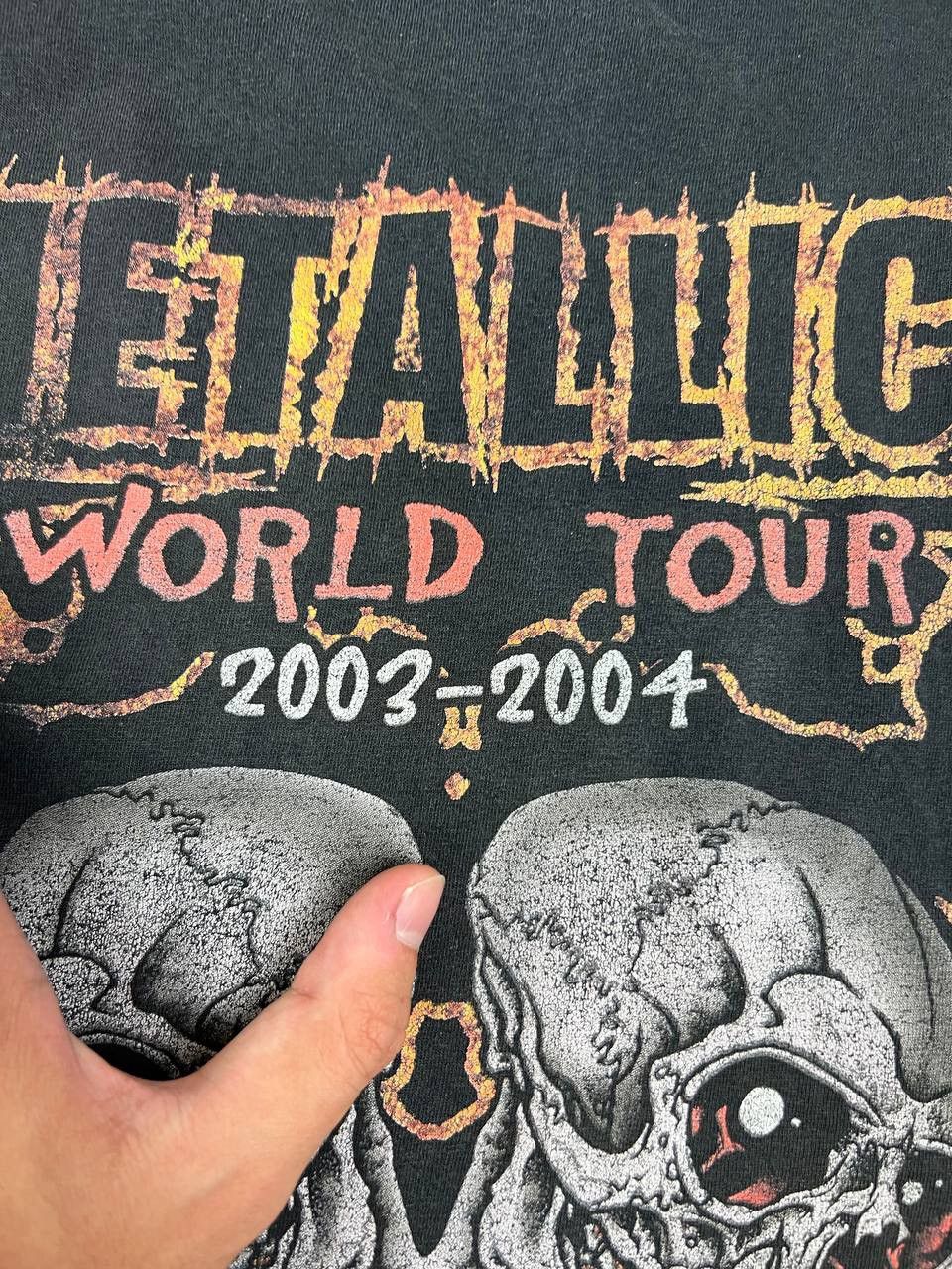 Metallica Vintage Metallica 2003 2004 World Tour T shirt Size US L / EU 52-54 / 3 - 11 Thumbnail