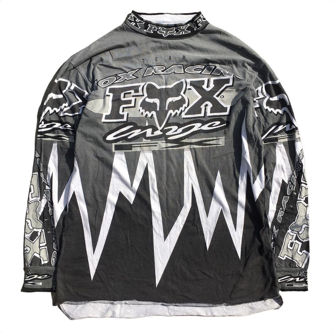 Fox Racing Vintage 90s Fox Racing Team AOP Long Sleeve Size US L / EU 52-54 / 3 - 1 Thumbnail