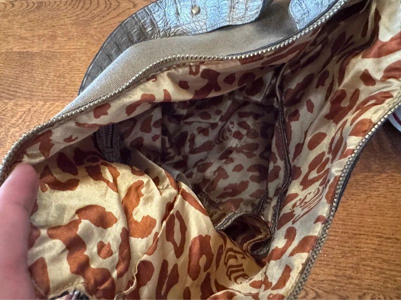 Guess Vintage Y2K Guees Canvas Monogram Logo Beige Shoulder Bag Size ONE SIZE - 6 Thumbnail