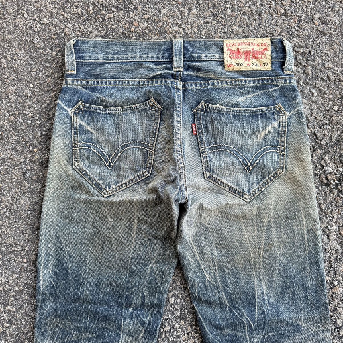 Levi's Vintage Clothing VINTAGE LEVI’S 502 FADED RIPPEP JEAN DENIM PANTS Size US 36 / EU 52 - 9 Thumbnail