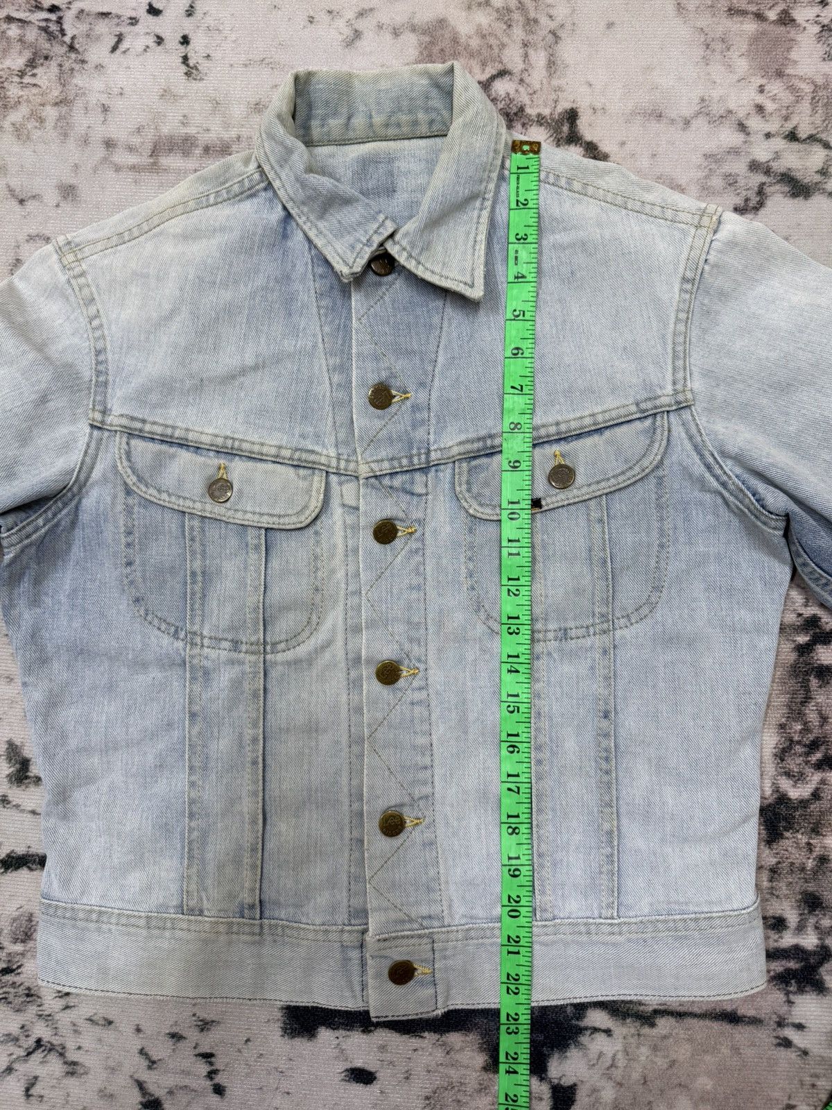 Lee 🔥Sun Faded🔥VINTAGE 90s LEE RIDER DISTRESSED DENIM JACKET Size US S / EU 44-46 / 1 - 16 Thumbnail