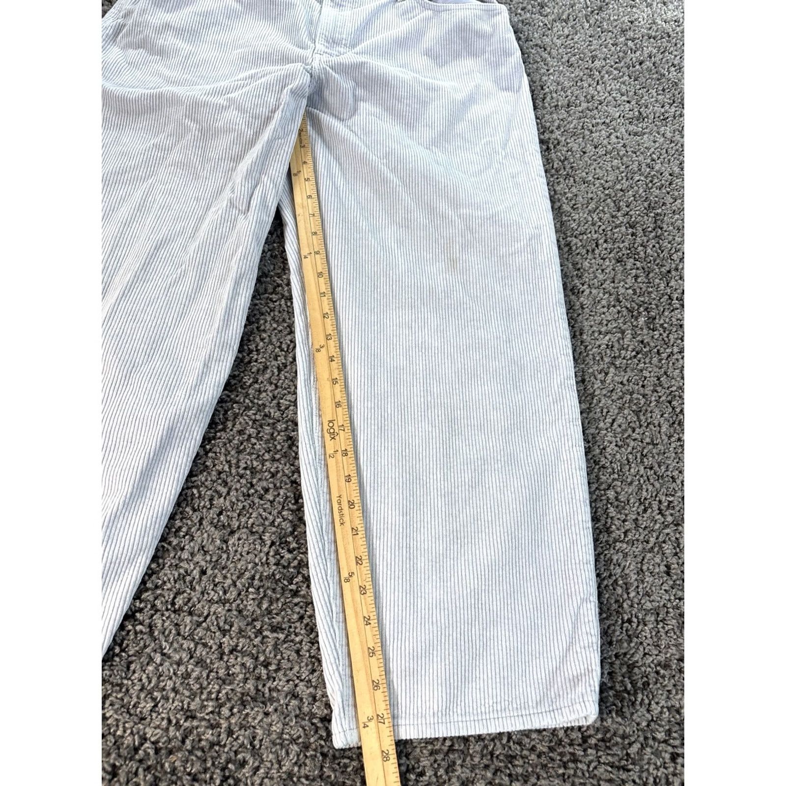 Levi's Levi's Premium Big E Baggy Dad Jeans Womens 33x29 Lavender Corduroy Straight 90s Size 24" / US 00 / IT 34 - 2 Thumbnail