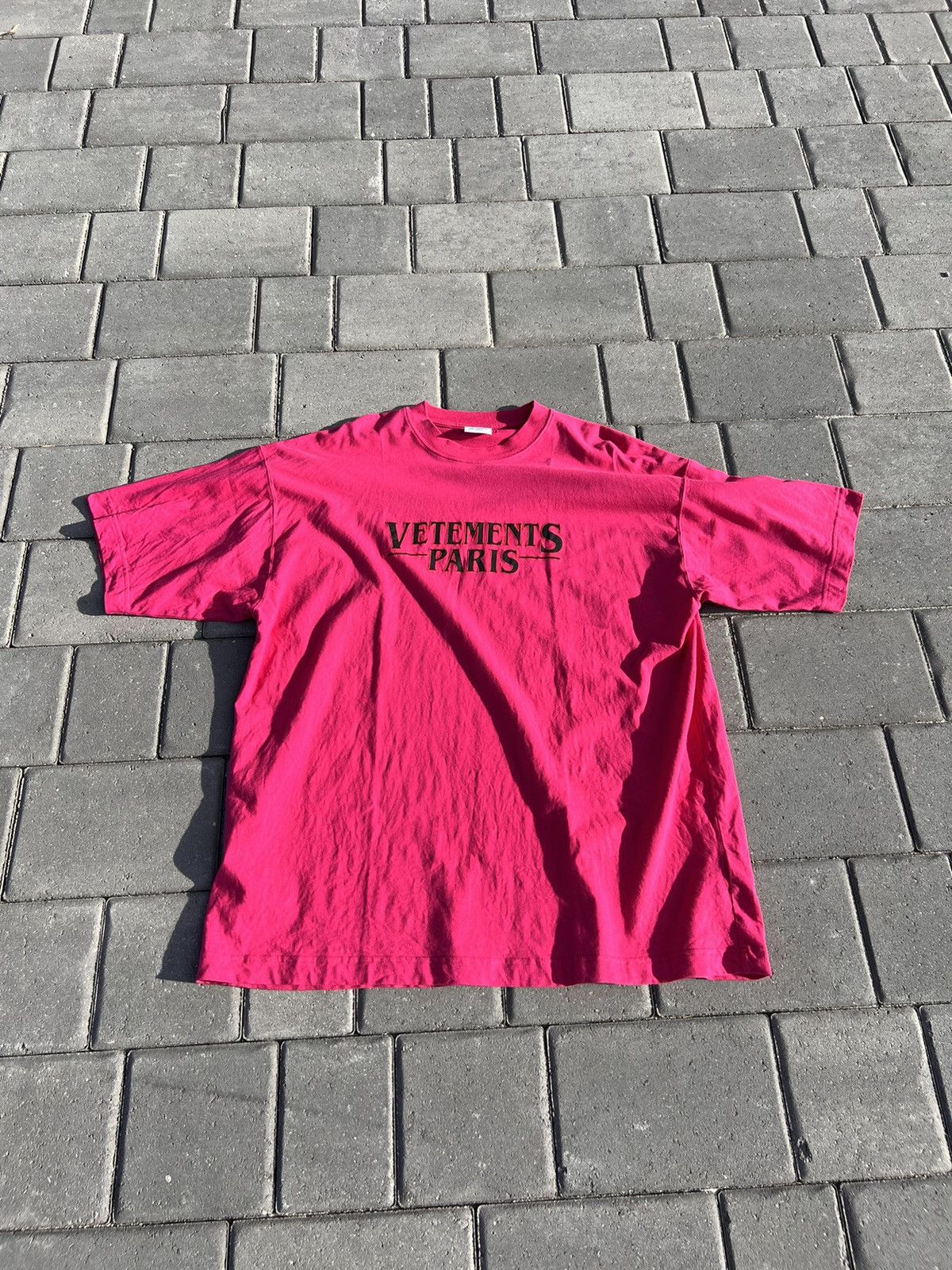 image of Vetements Paris Shirt in Pink, Men's (Size XS)